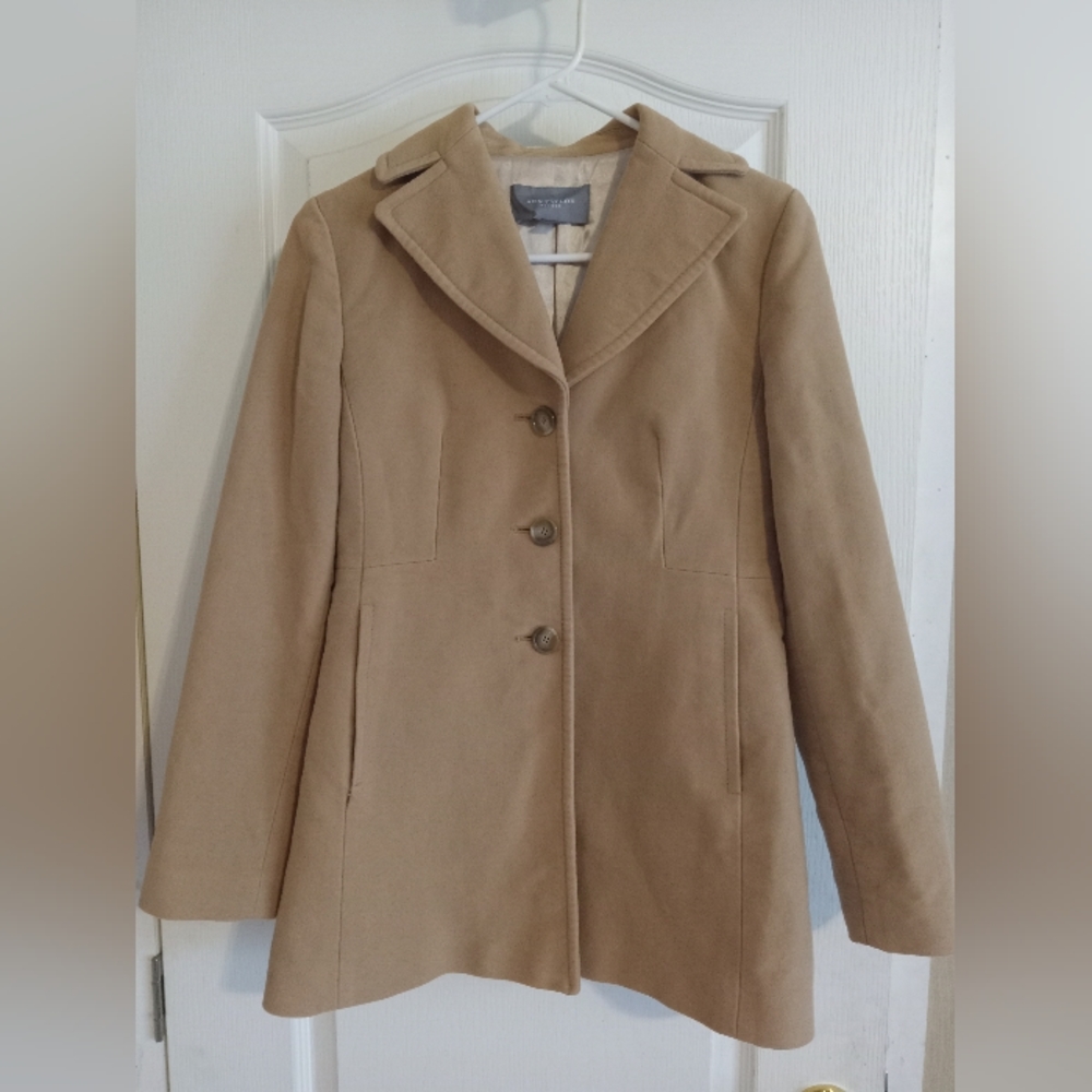 Ann Taylor PETITES XSP tan coat